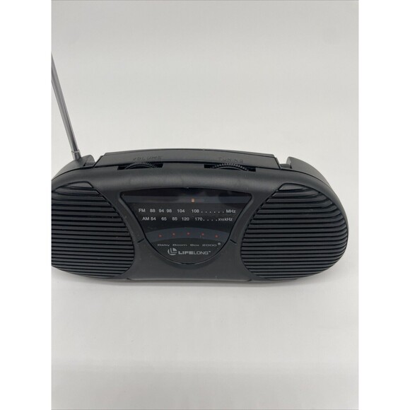 Lifelong Baby Boom Box AM FM Radio Portable Black Battery *TESTED WORKING* - Picture 4 of 10